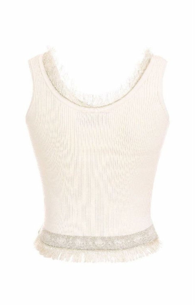 Chiara Ferragni Top White Wit