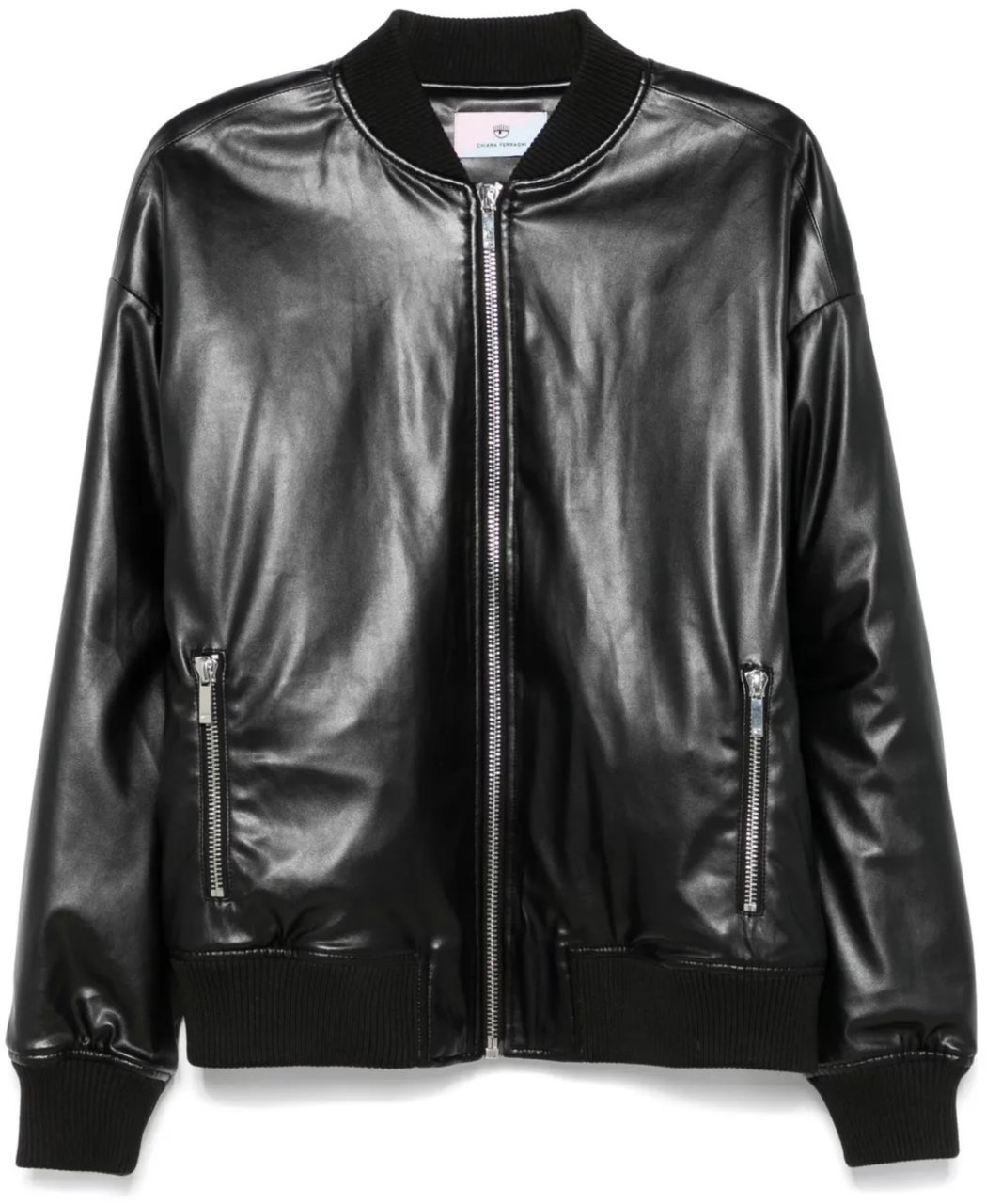 Chiara Ferragni Coats Black Zwart