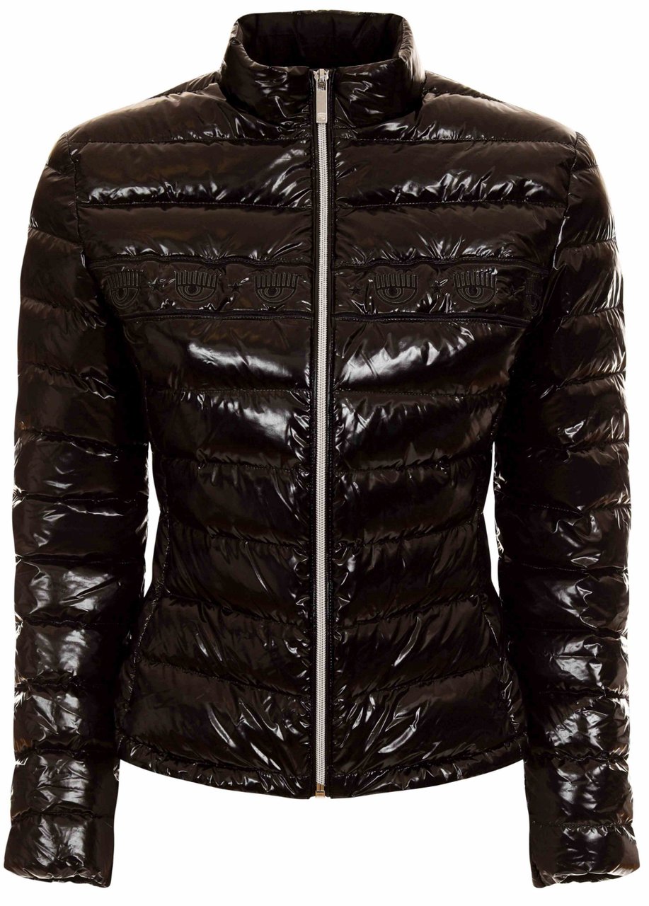 Chiara Ferragni Coats Black Zwart