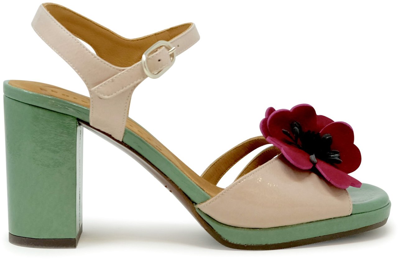 Chie Mihara CHIE MIHARA MULTICOLOR PATENT LEATHER PARLOTA SANDALS Divers