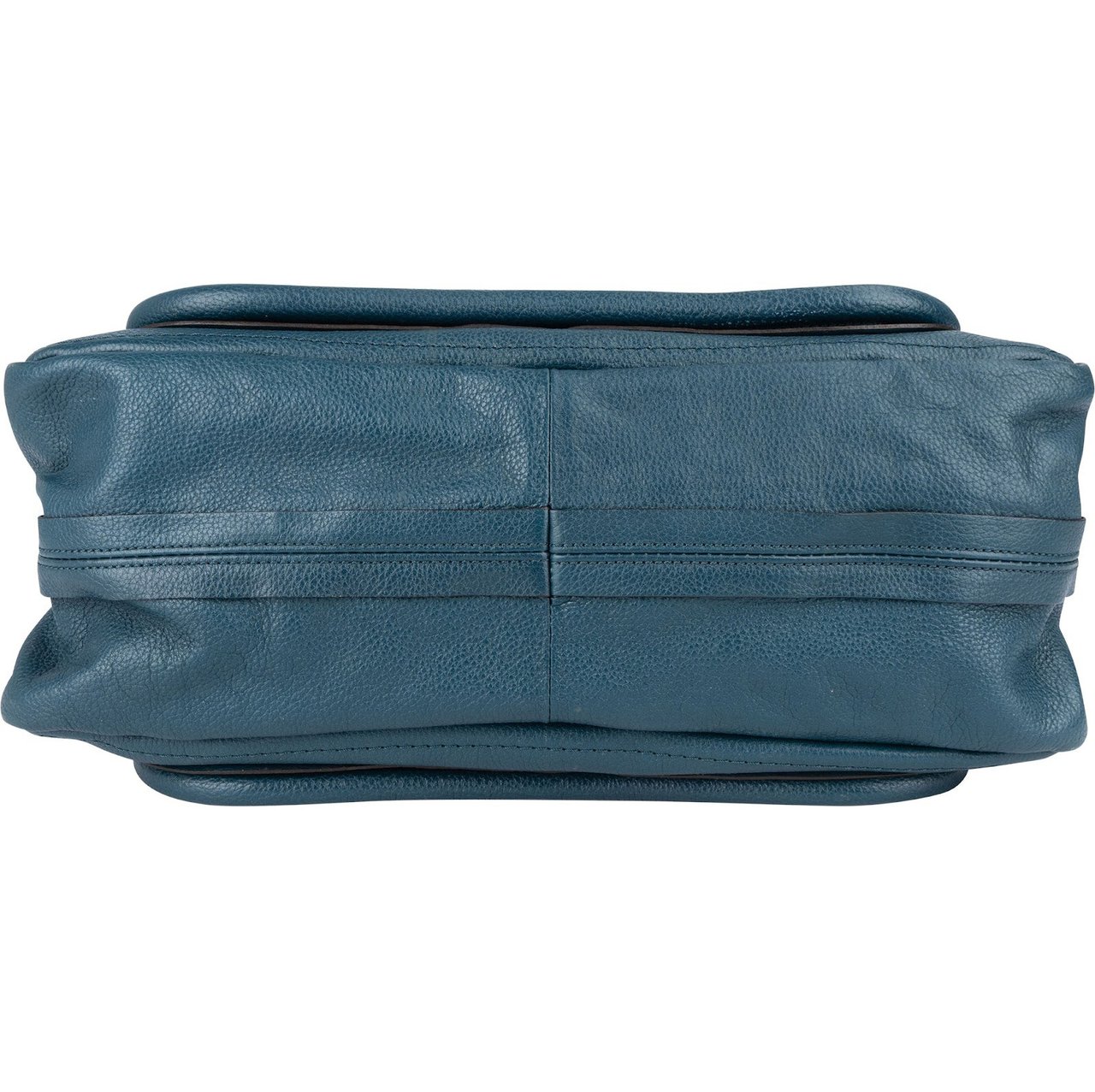 Chloé Chloé Bleu Grained Leather Paraty Shoulder Bag Blauw