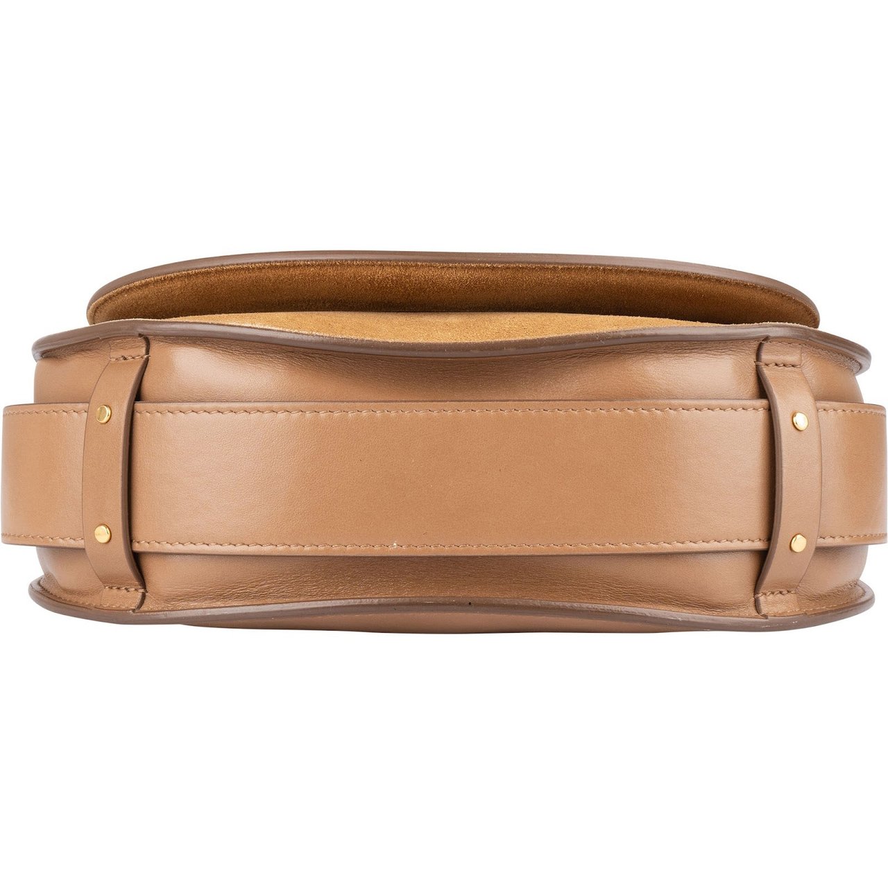 Chloé Calfskin Tess Crossbody Bag Bruin
