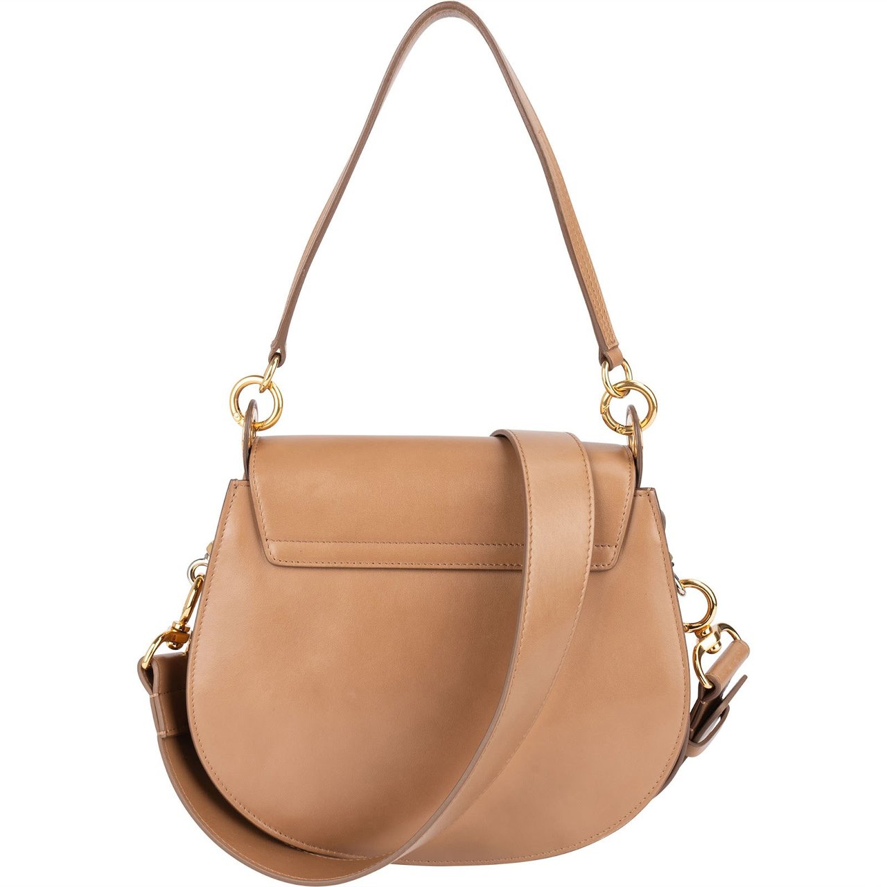 Chloé Calfskin Tess Crossbody Bag Bruin