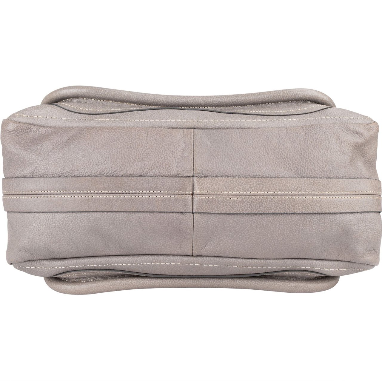 Chloé Chloé Grey Grained Leather Paraty Shoulder Bag Divers