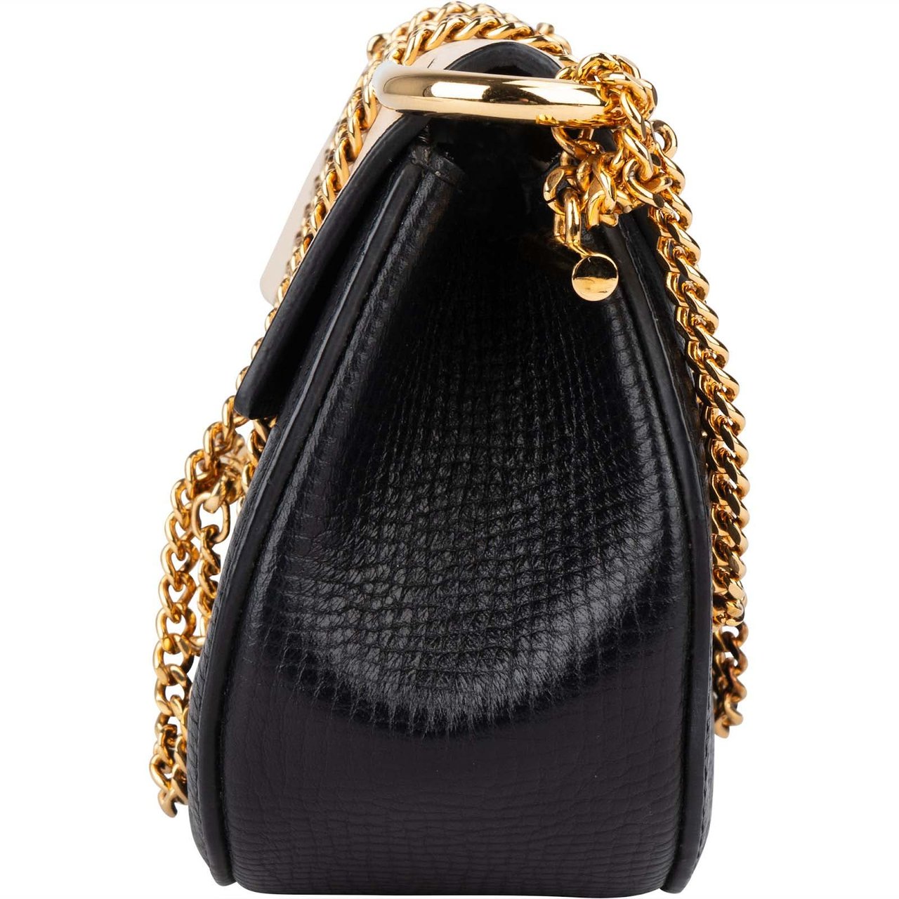 Chloé Chloé Bicolor Leather Drew Mini Crossbody Bag Zwart