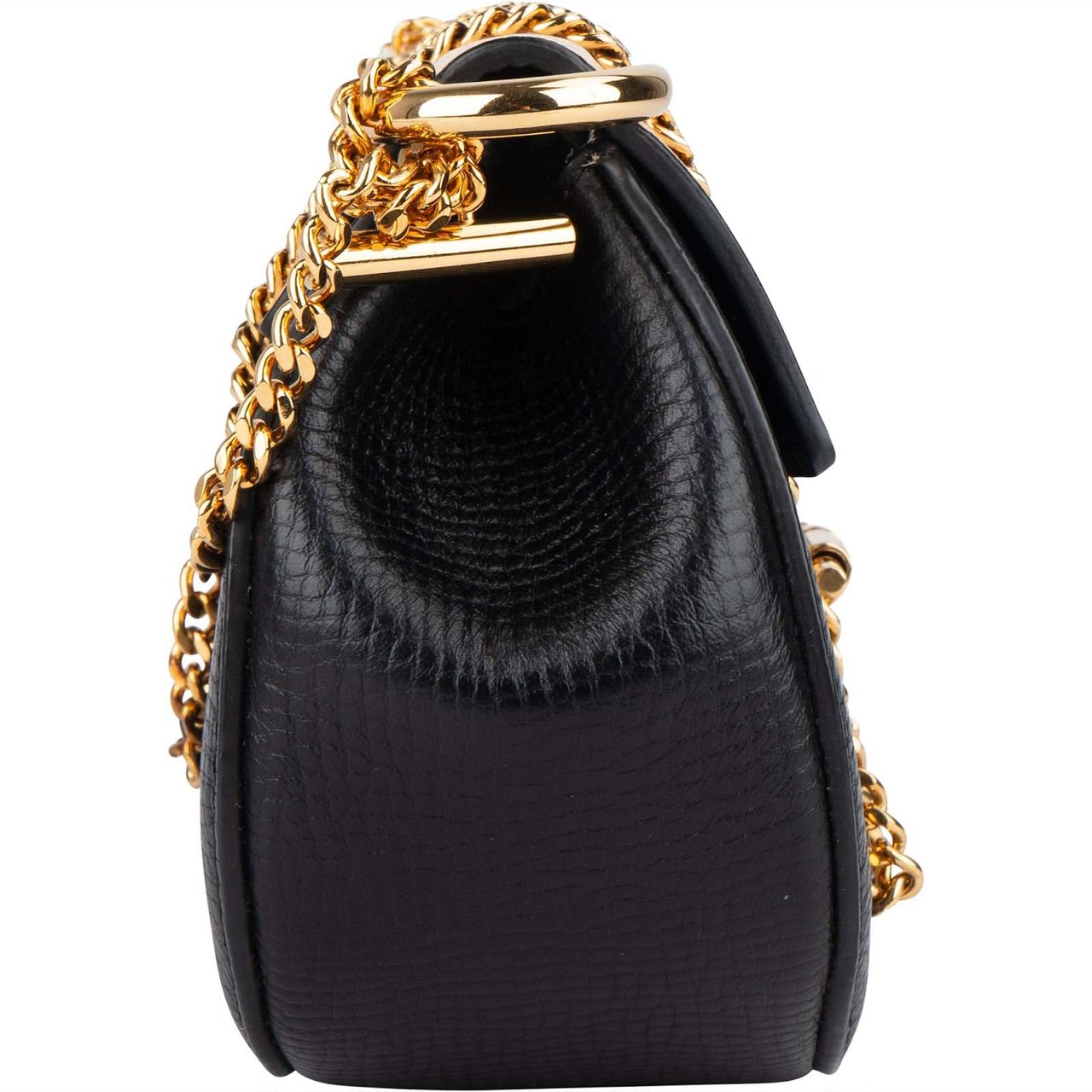 Chloé Chloé Bicolor Leather Drew Mini Crossbody Bag Zwart