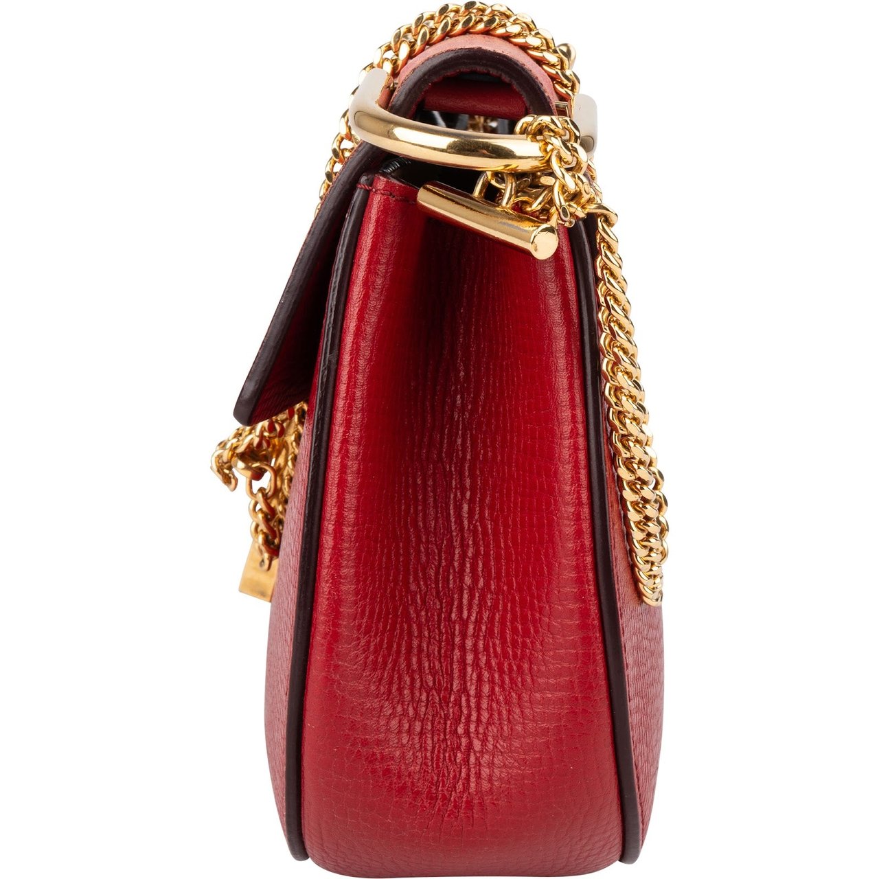 Chloé Chloé Red Leather Drew Crossbody Bag Rood