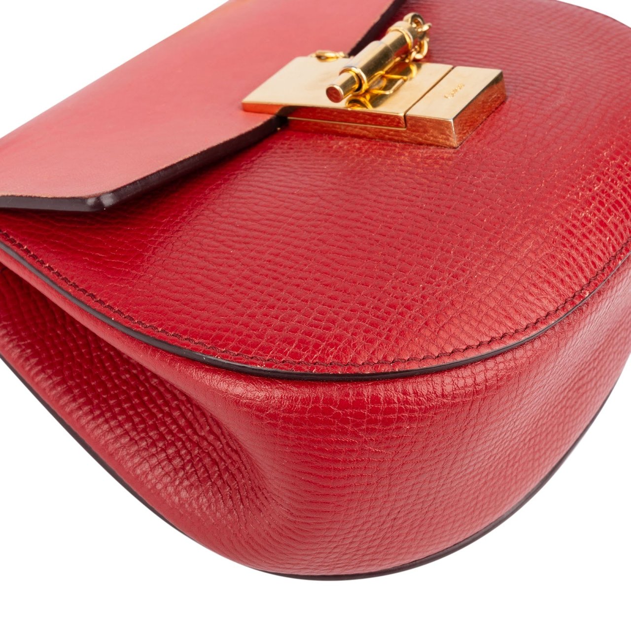 Chloé Chloé Red Leather Drew Crossbody Bag Rood