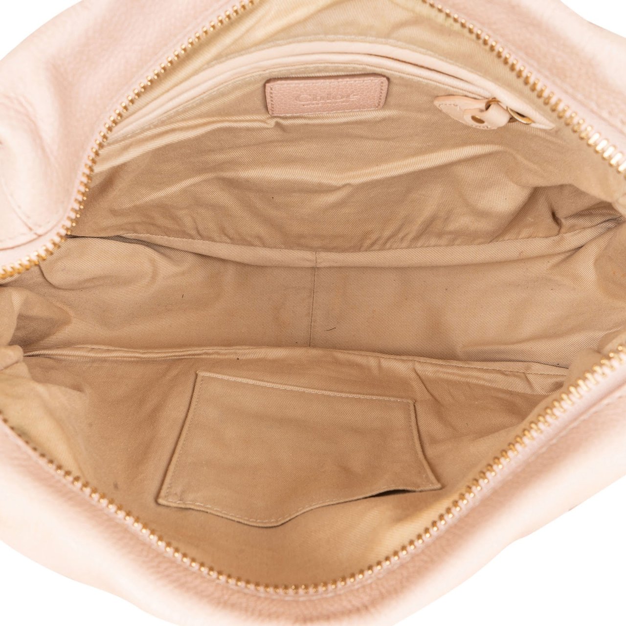 Chloé Chloé Pink Grained Leather Paraty Handbag Rood