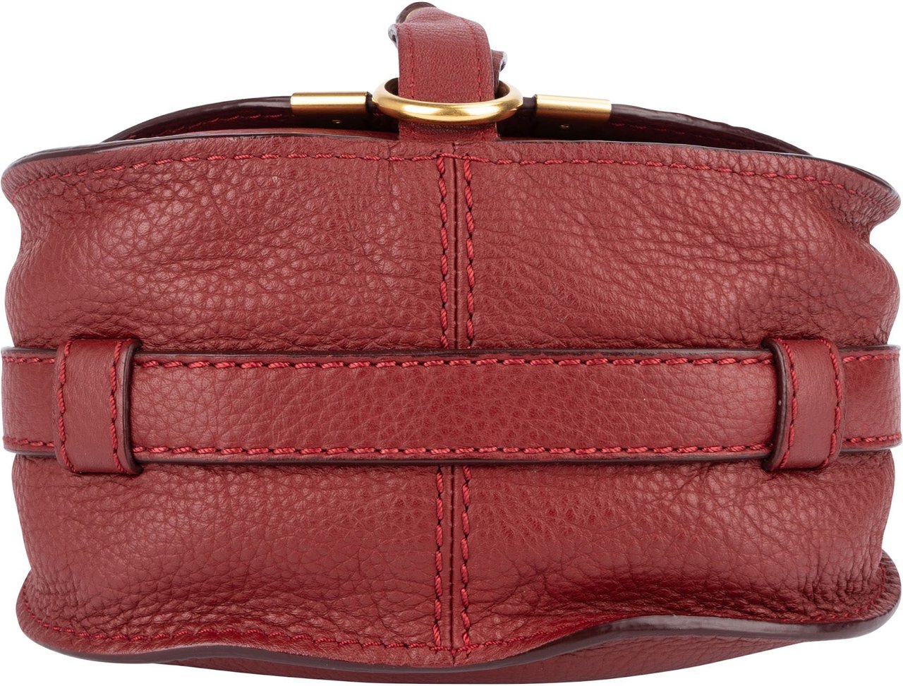 Chloé Chloé Grained Calfskin Mini Marcie Crossbody Bag Rood