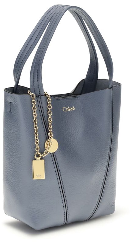 Chloé Chloé Blue Calf Leather Bos Taurus Shoulder Bag Blauw
