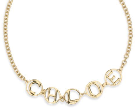Chloé Chloé Gold Brass Necklace Goud