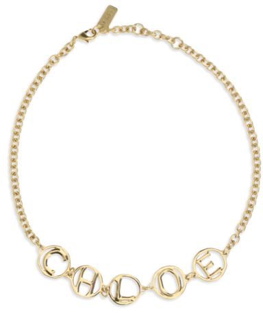 Chloé Chloé Gold Brass Necklace Goud