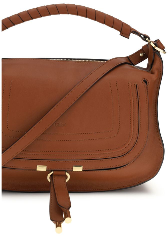 Chloé Chloé Brown Calf Leather Bos Taurus Shoulder Bag Bruin