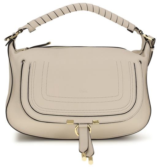 Chloé Chloé Beige Calf Leather Bos Taurus Shoulder Bag Beige