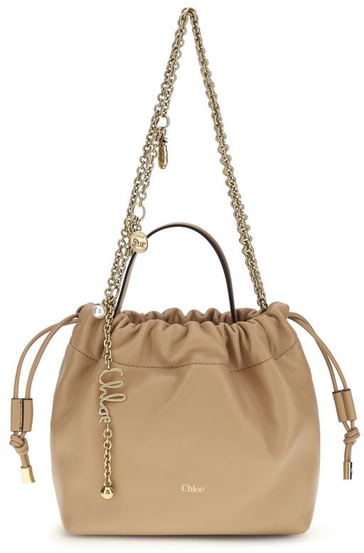 Chloé Chloé Beige Lamb Ovis Aries Aries Shoulder Bag Beige