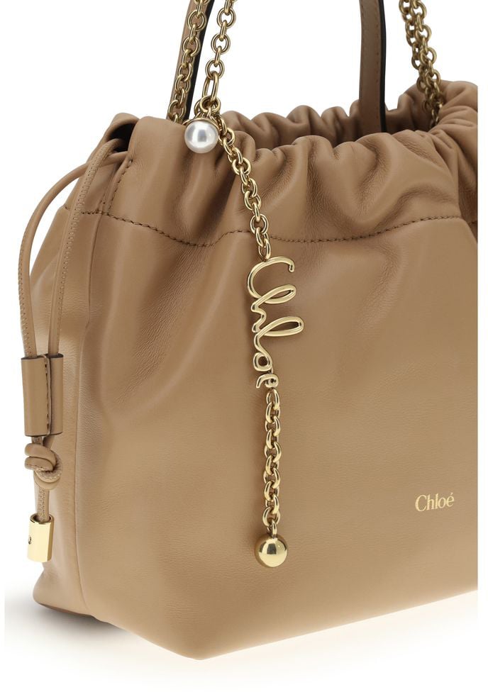 Chloé Chloé Beige Lamb Ovis Aries Aries Shoulder Bag Beige