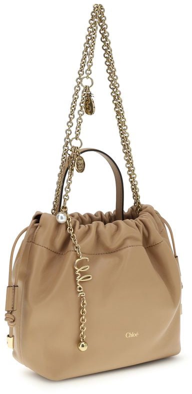 Chloé Chloé Beige Lamb Ovis Aries Aries Shoulder Bag Beige