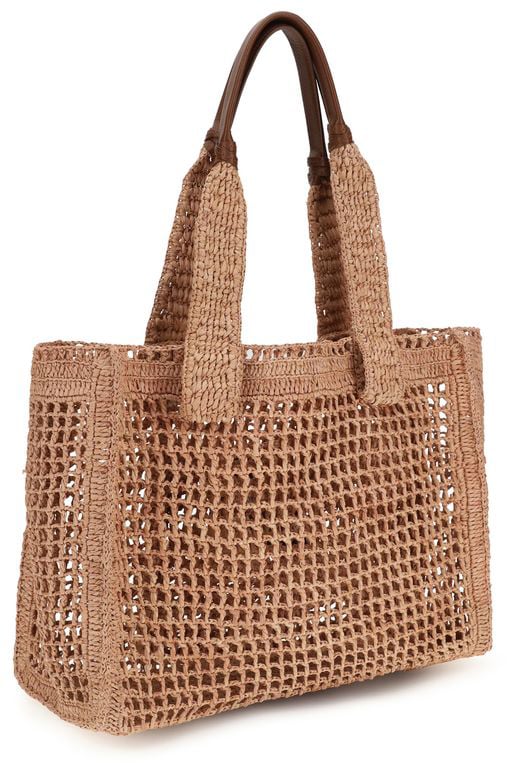Chloé Chloé Beige Raffia Shoulder Bag Beige