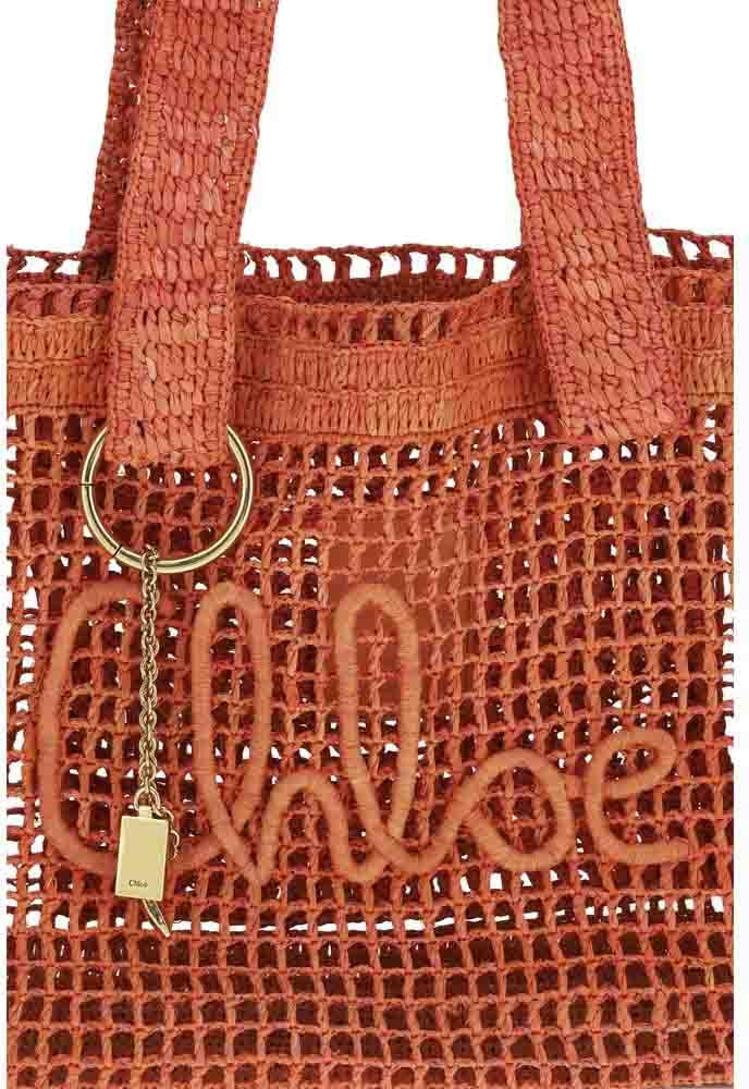 Chloé Multicolor Raffia Shoulder Bag Divers