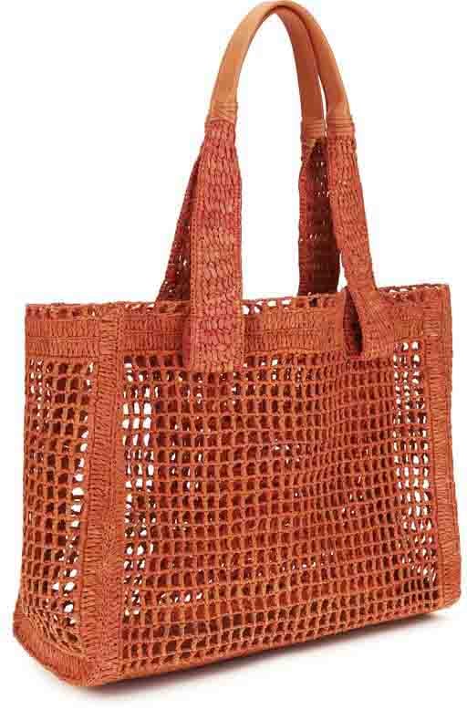 Chloé Multicolor Raffia Shoulder Bag Divers
