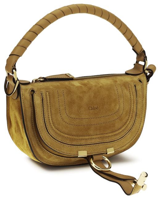 Chloé Brown Calf Leather Bos Taurus Shoulder Bag Bruin