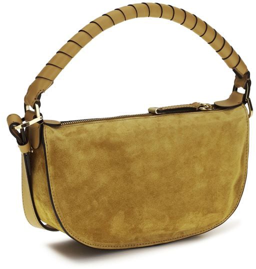 Chloé Brown Calf Leather Bos Taurus Shoulder Bag Bruin
