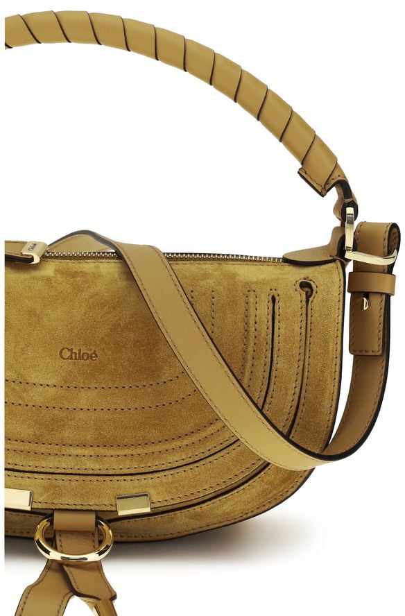 Chloé Brown Calf Leather Bos Taurus Shoulder Bag Bruin