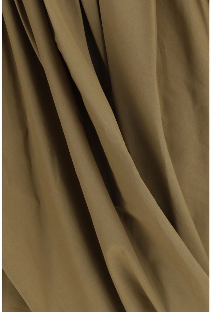 Chloé Bicolor Cotton Midi Skirt Divers
