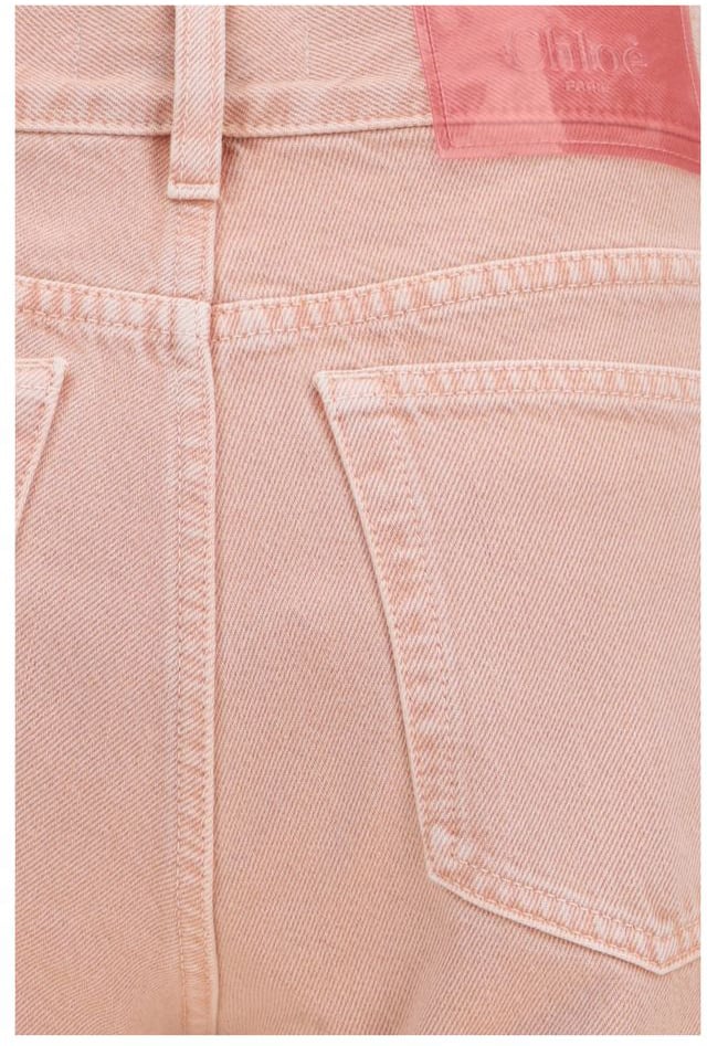 Chloé Multicolor Cotton Straight-Leg Jeans Divers