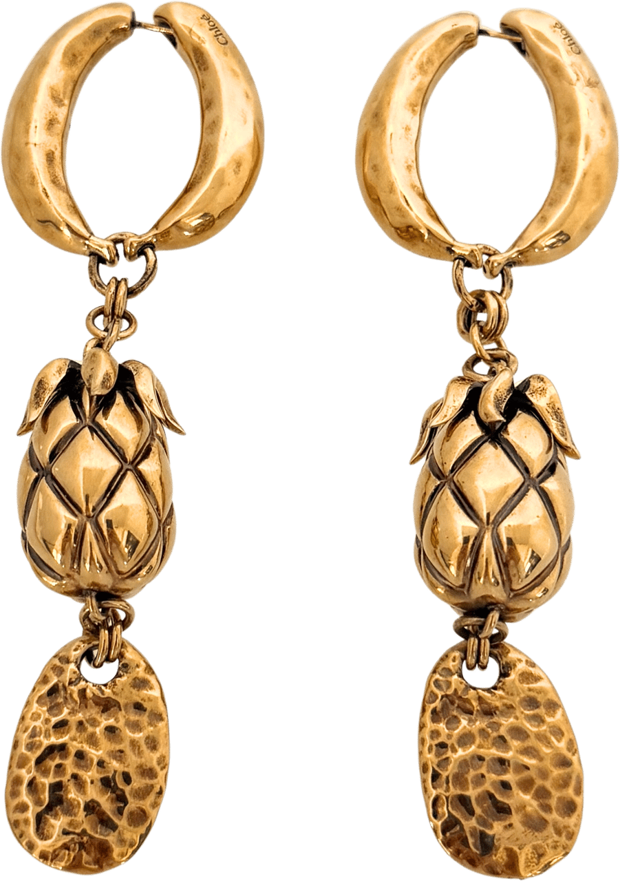 Chloé Chloé Fruits Earrings Gold / mint condition Goud