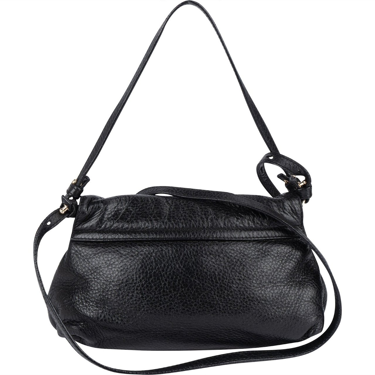 Chloé Chloé Grained Leather Lily Crossbody Bag Zwart