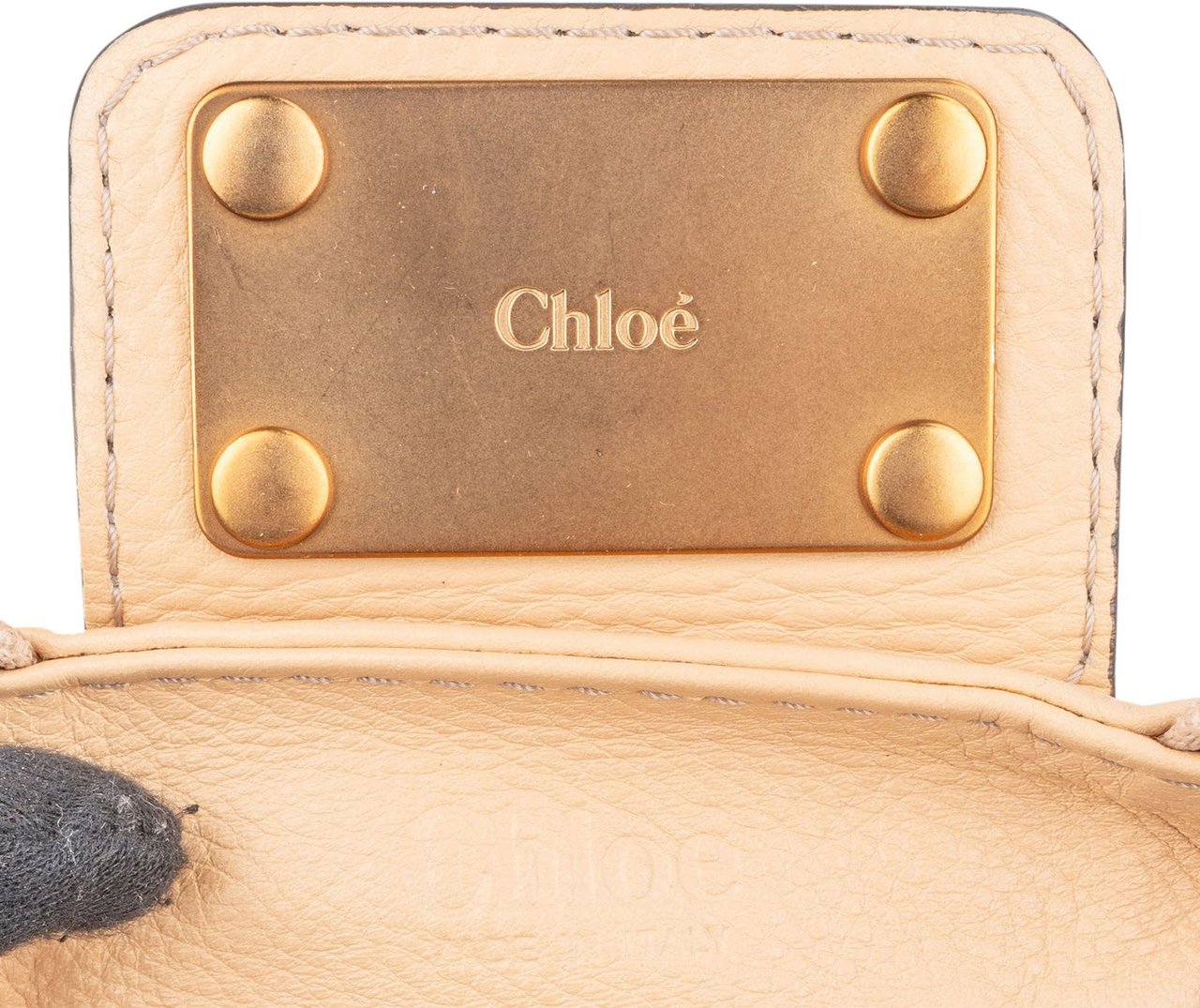 Chloé Chloé Leather Paddington Satchel Handbag Beige