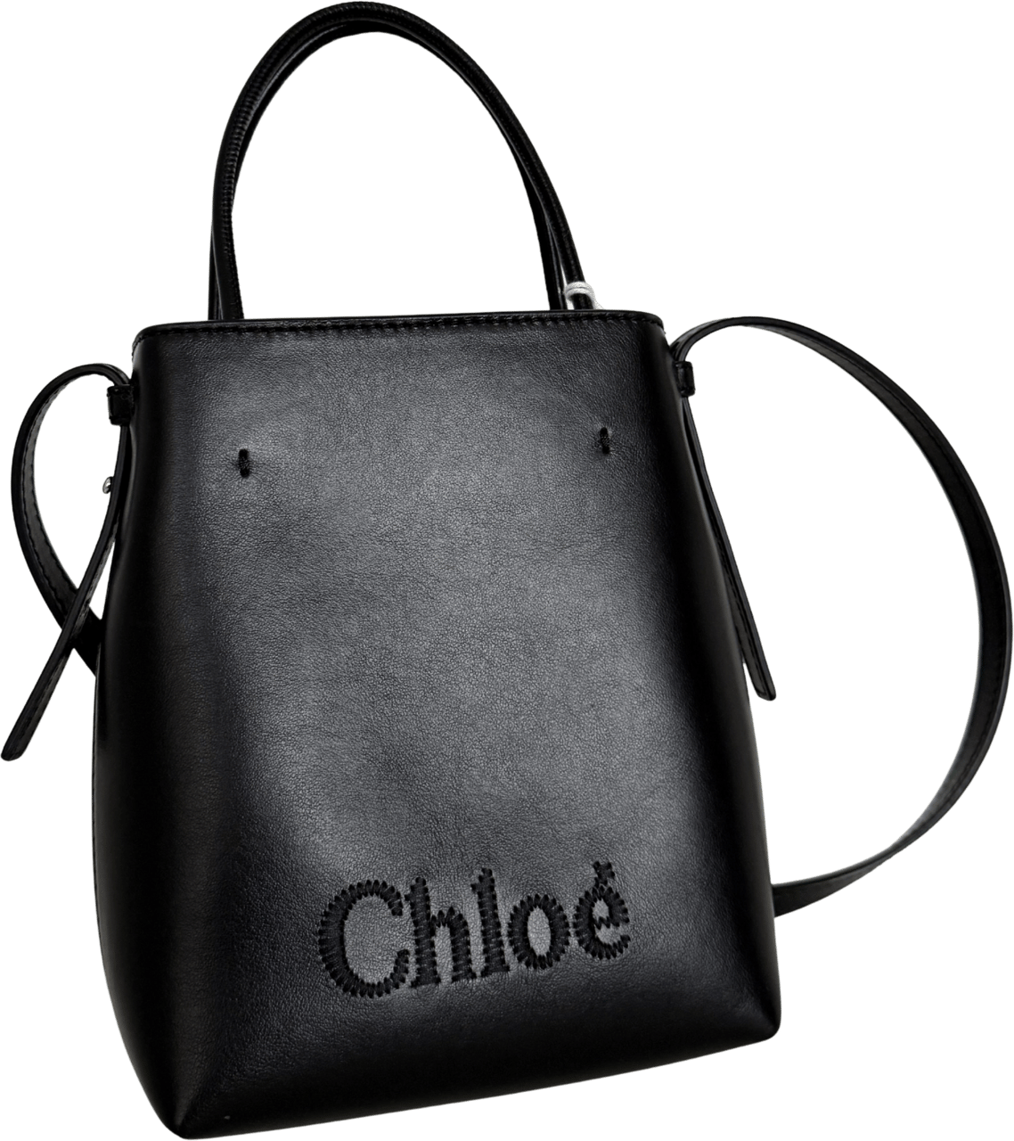 Chloé Chloé Micro Sense Tote Bag Schwarz / neuwertig Zwart