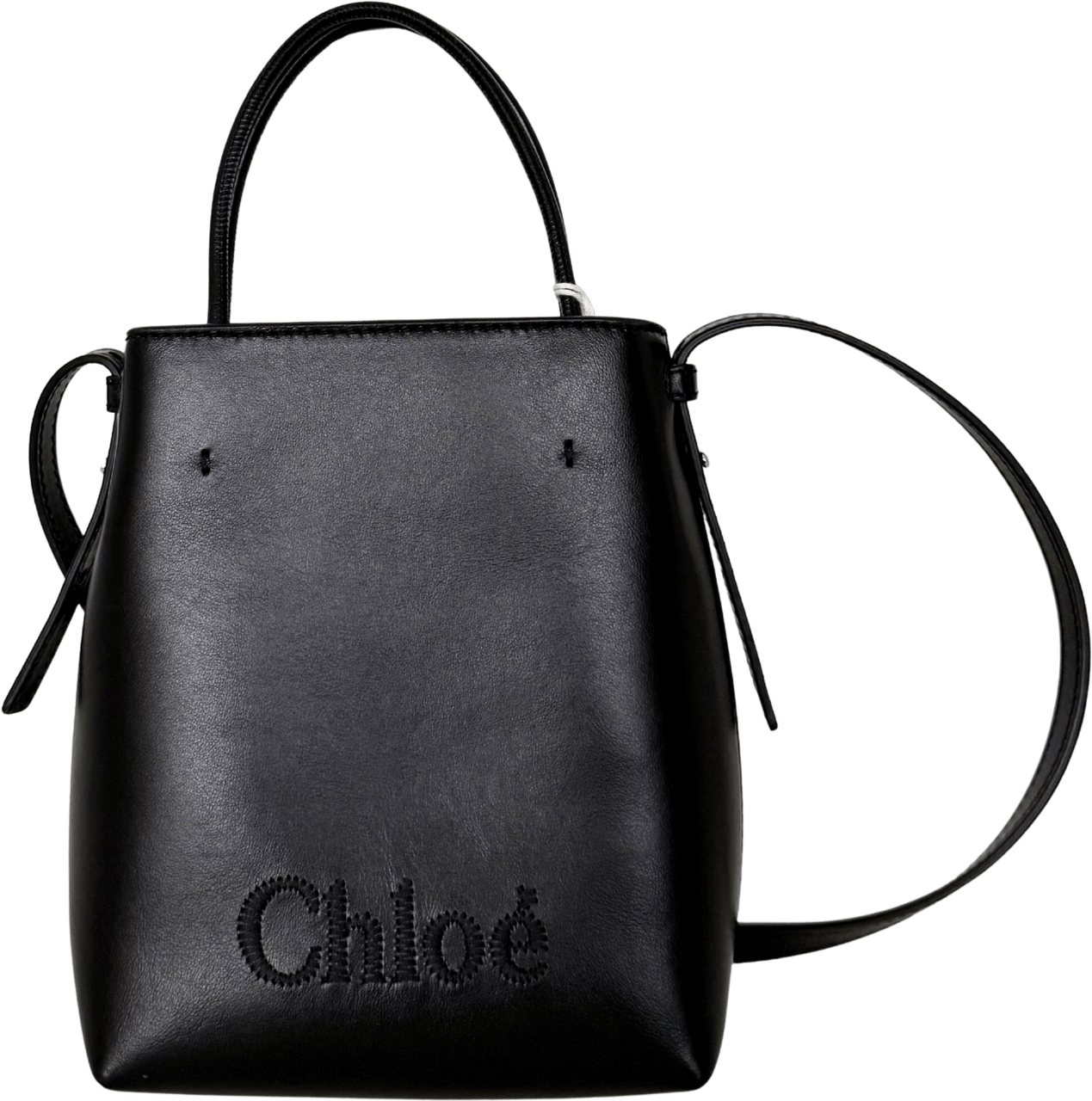 Chloé Chloé Micro Sense Tote Bag Schwarz / neuwertig Zwart