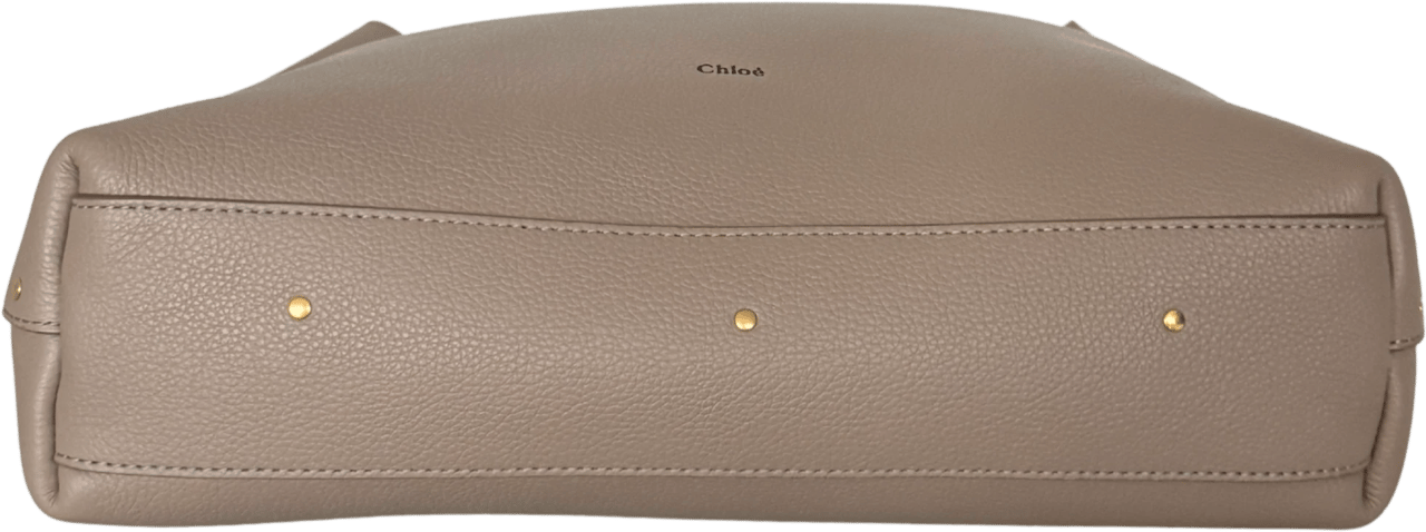 Chloé Chloé Marcie Hobo Bag aus genarbtem Leder Motty Grey / neuwertig Grijs