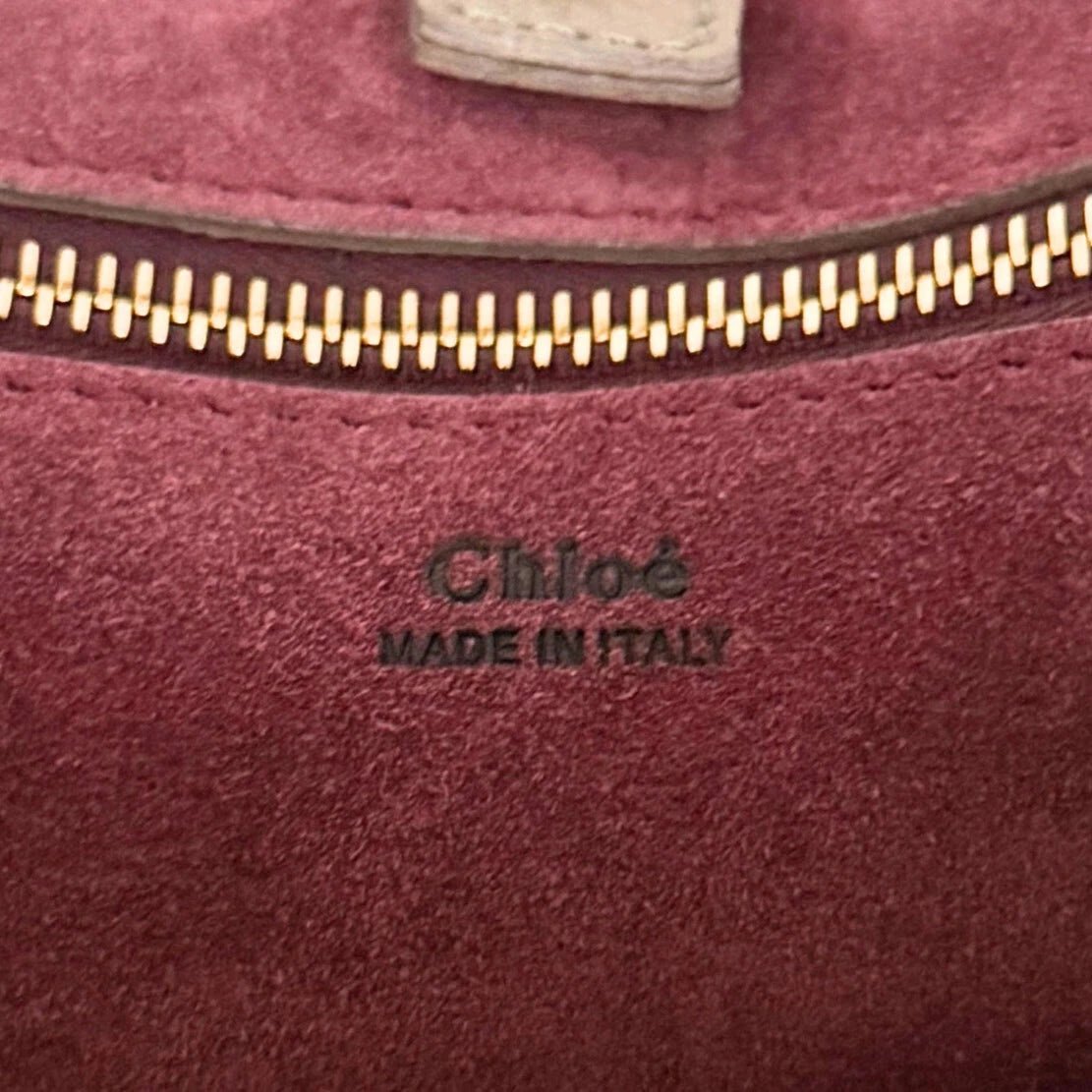 Chloé Chloé Marcie Hobo Bag aus genarbtem Leder Motty Grey / neuwertig Grijs