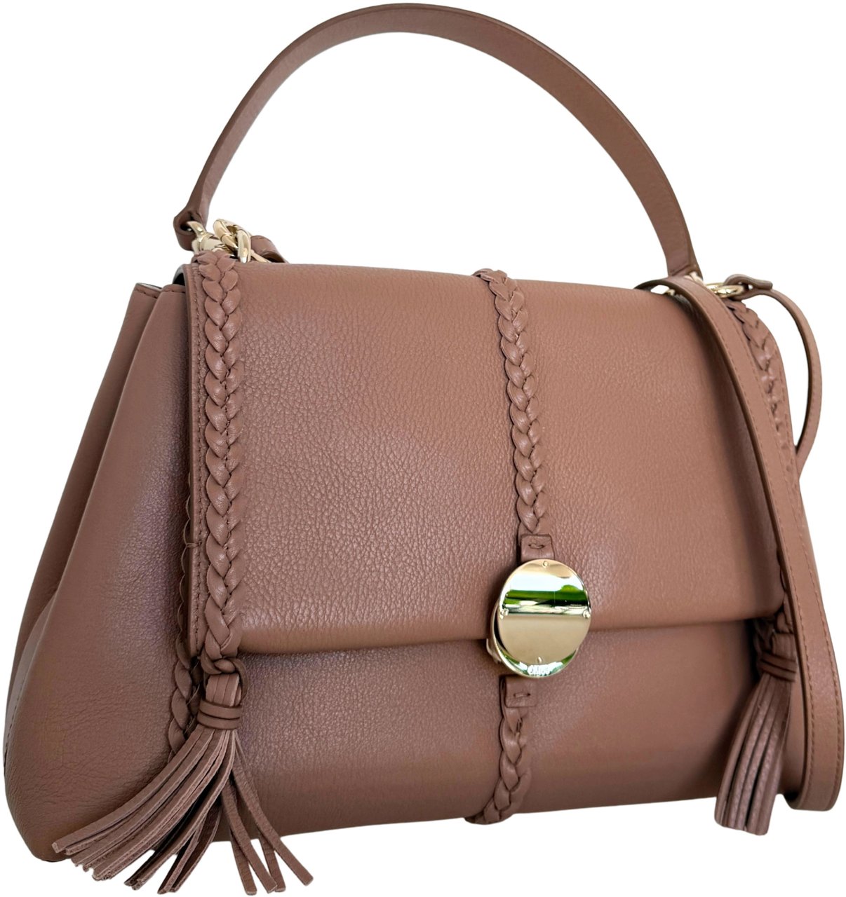 Chloé Chloé Penelope Medium Schultertasche Nude / sehr gut Beige