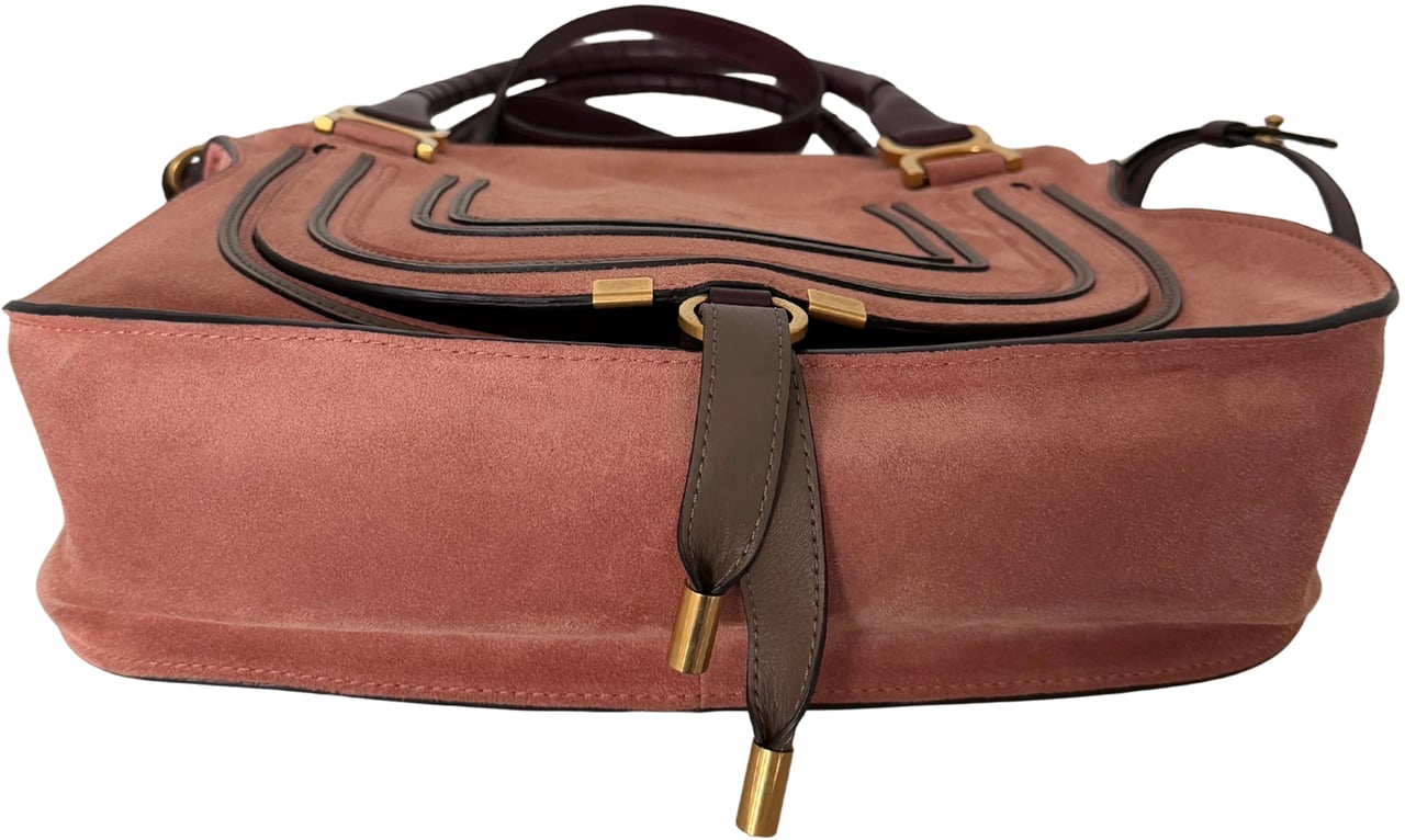 Chloé Chloé Marcie Medium Wildleder Canyon Rose / sehr gut Roze