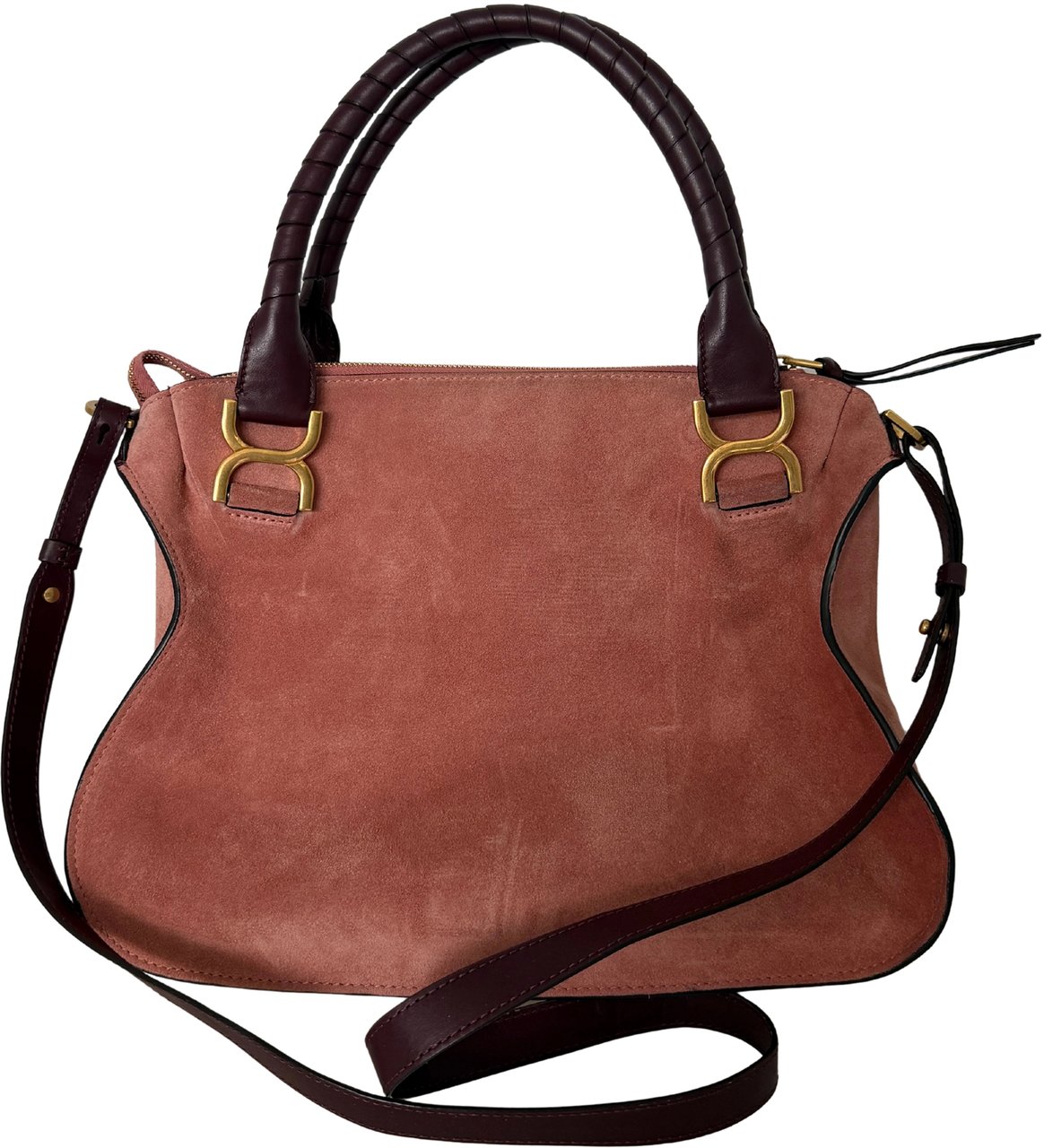 Chloé Chloé Marcie Medium Wildleder Canyon Rose / sehr gut Roze