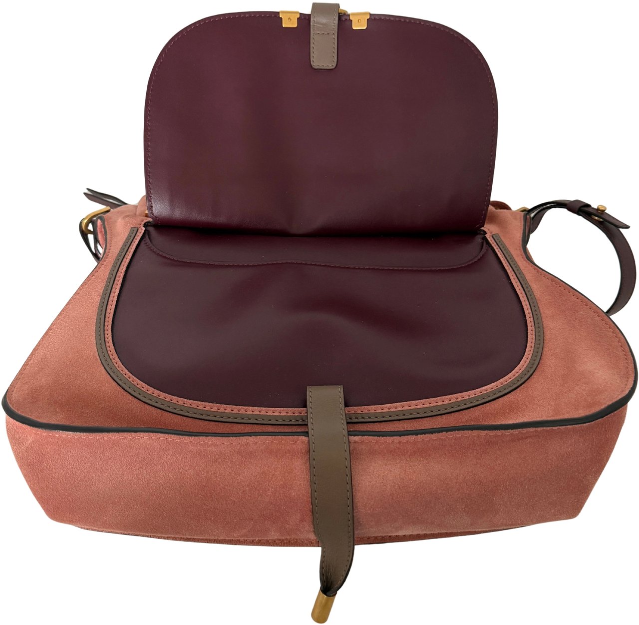 Chloé Chloé Marcie Medium Wildleder Canyon Rose / sehr gut Roze