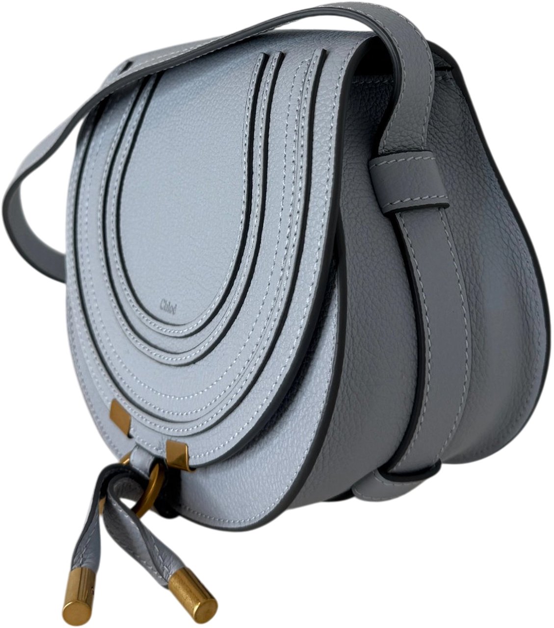 Chloé Mini Marcie Cloudy Blue Kalbsleder / neuwertig Blauw