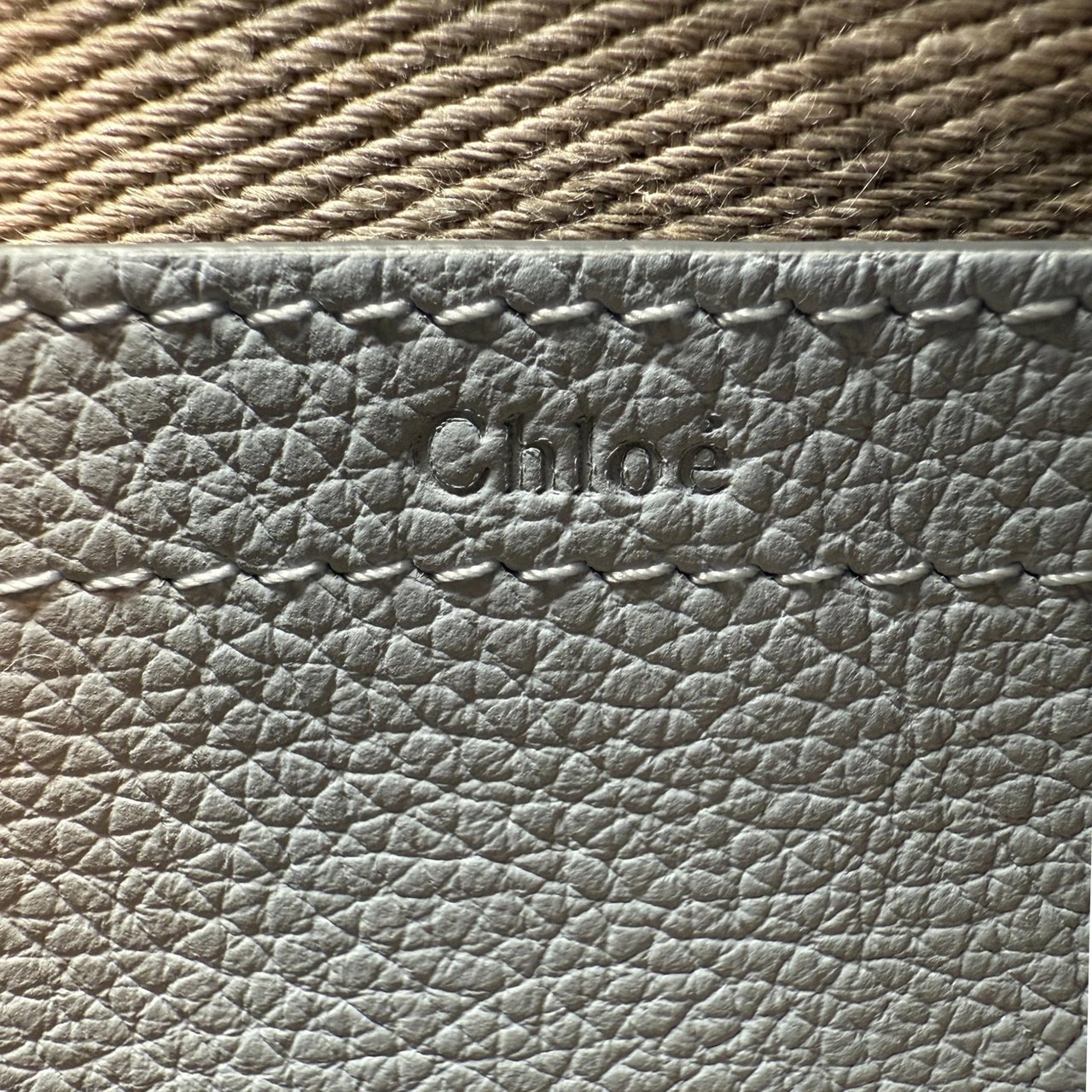 Chloé Mini Marcie Cloudy Blue Kalbsleder / neuwertig Blauw