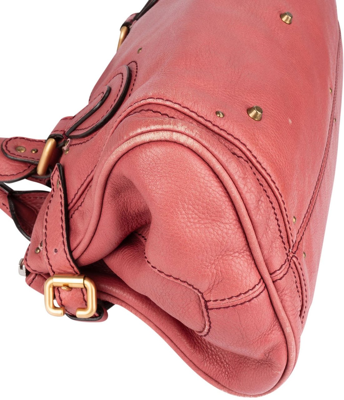 Chloé Chloé Pink Leather Paddington Satchel Handbag Rood