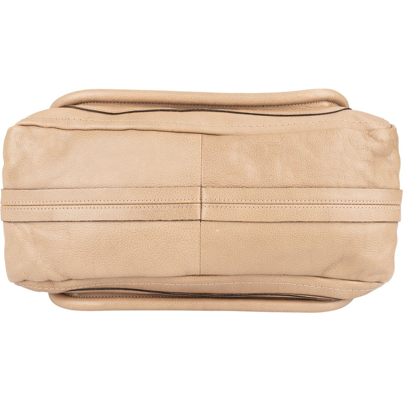Chloé Chloé Beige Grained Leather Paraty Handbag Beige