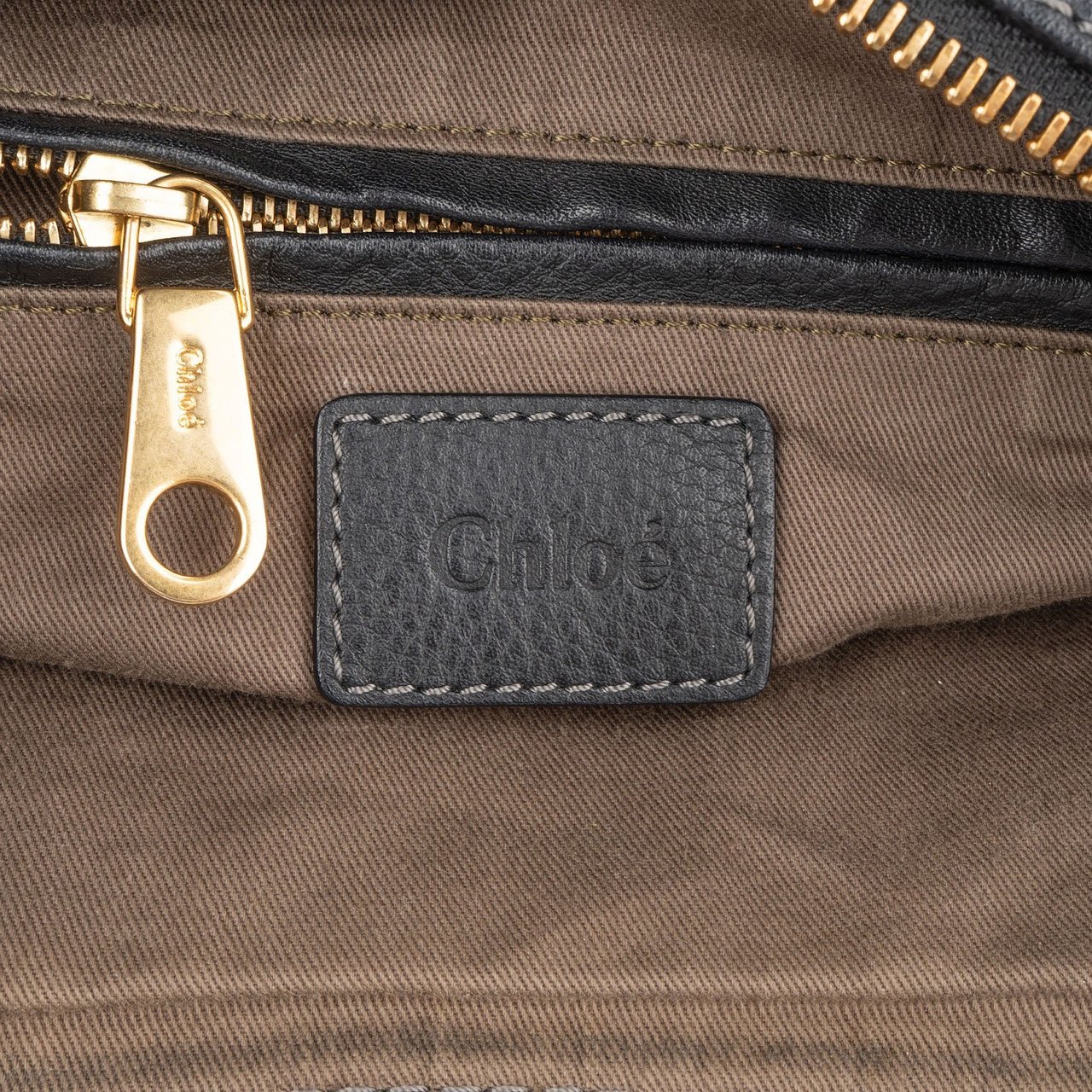 Chloé Chloé Black Grained Leather Marcie Hobo Shoulder Bag Zwart