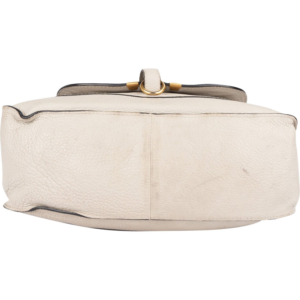 Chloé Chloé Grained Leather Marcie Satchel Handbag Neutraal