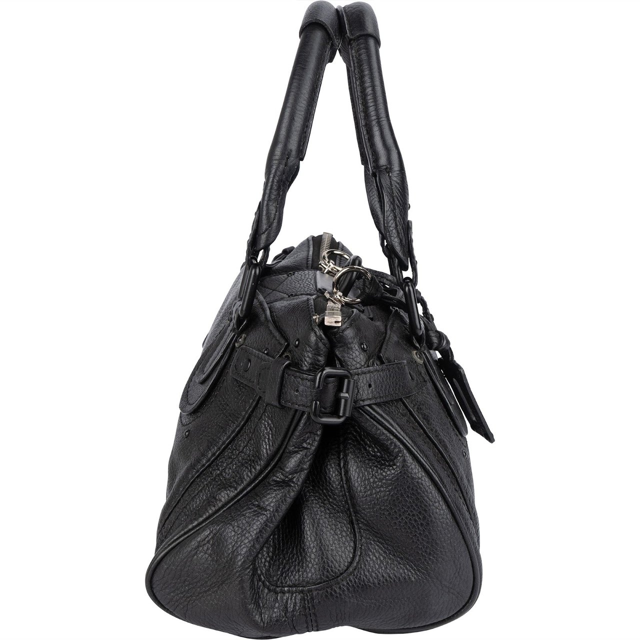 Chloé Chloé Grained Leather Paddington Handbag Zwart