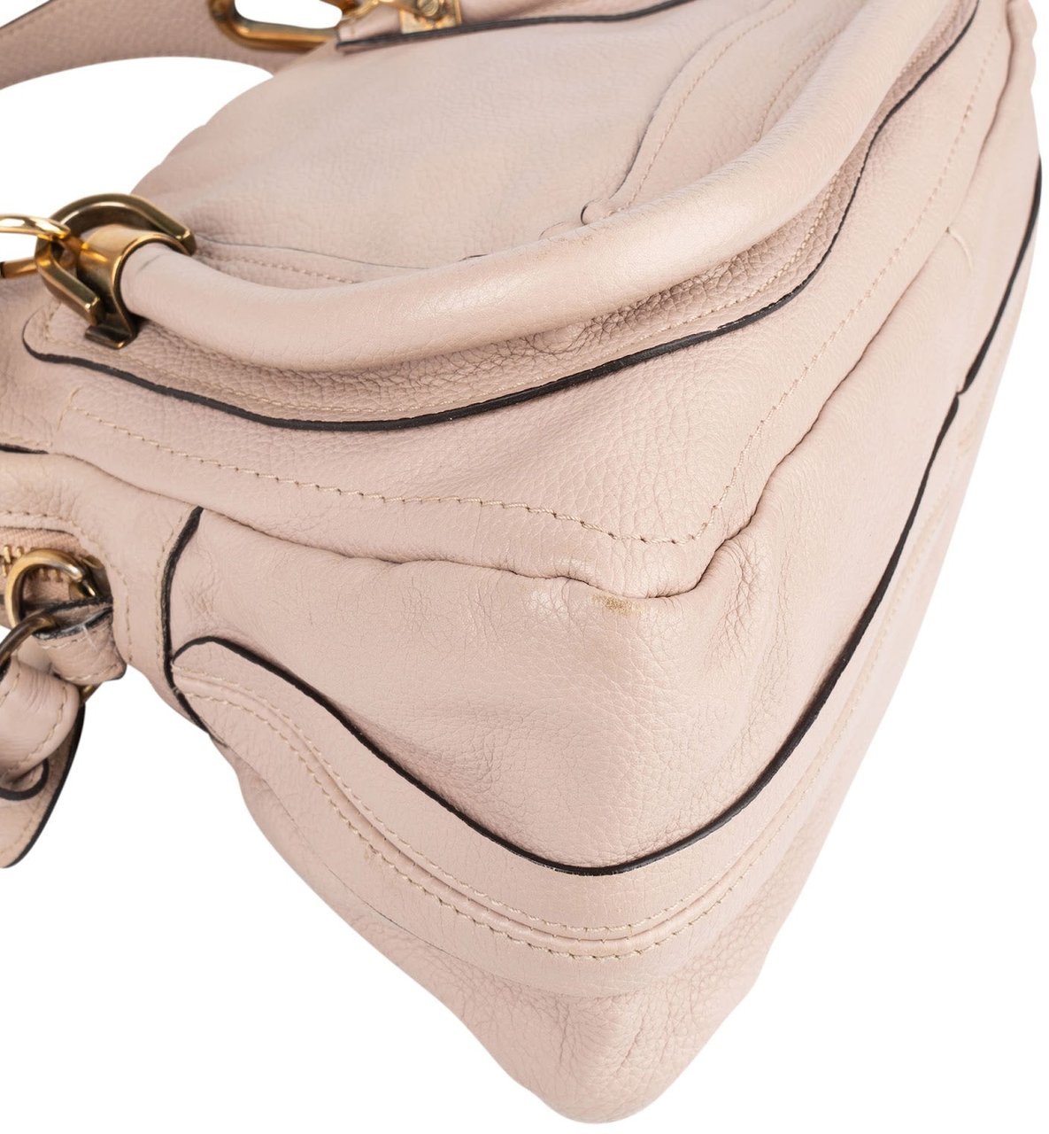 Chloé Grained Leather Paraty Handbag Rood
