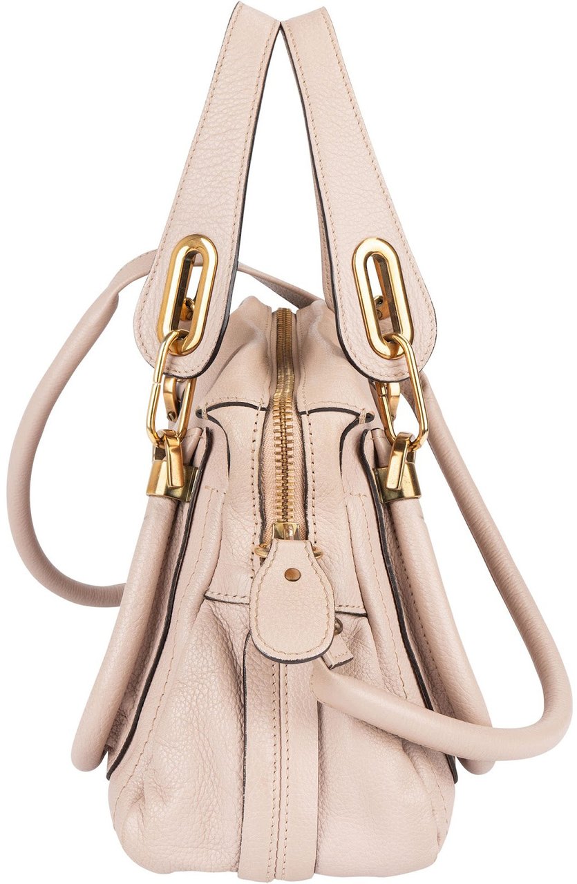 Chloé Grained Leather Paraty Handbag Rood